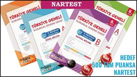 Nar Yayınları Nartest Cevap Anahtarı Deneme Sınavı Sonuçları