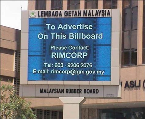 Malaysia Rubber Board Jalan Ampang Led Display Led Screen