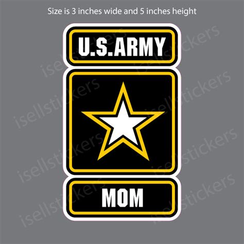 Army Mom Military Bumper Sticker Car Vinyl Window Decal I Sell