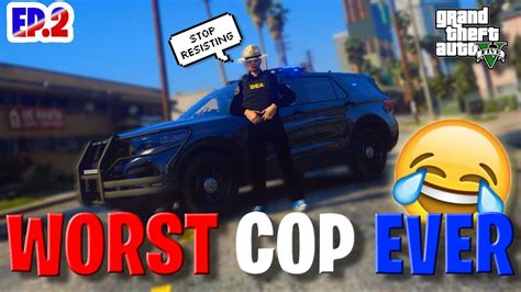 TROLLING E Thugs As The WORST COP EVER In GTA RP Ep 2 GTA 5 RP