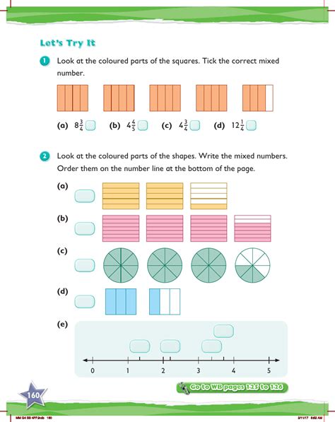 Max Maths Year 4 Try It Mixed Numbers Maths Year 4