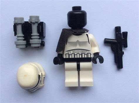 Lego Sw0271 Minifig Sandtrooper Black Paultron Survival Backpack