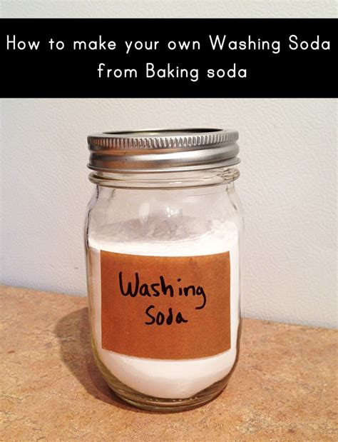 Homemade washing soda from baking soda (for use in homemade laundry detergent and homemade dish ...