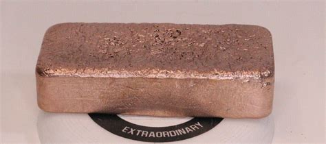 Hand Poured Pure Copper Ingot Bar For Casting Lb Ebay