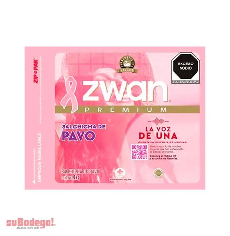 Salchicha de Pavo Zwan Premium 1 kg suBodega alcanza para más