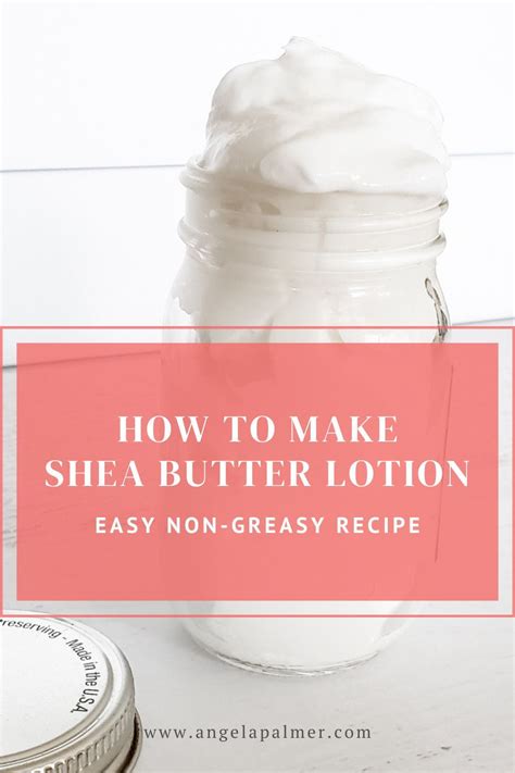 How To Make Shea Butter Lotion Easy Non Greasy Recipe Shea Butter Lotion Recipe Shea Butter