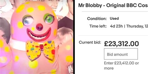 ‘Original’ Mr Blobby costume goes on sale on eBay – and someone is willing to pay more than £ ...