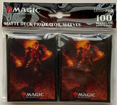 100 ULTRA PRO MTG Magic Deck Protector Card Sleeves Chandra EBay