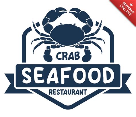 Seafood Restaurant Logo Design Template Free Design Template