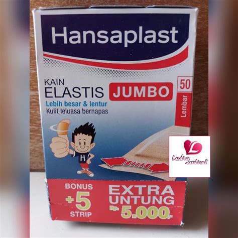 Jual Hansaplast Plester Kain Elastis Jumbo Harga Satuan Shopee Indonesia