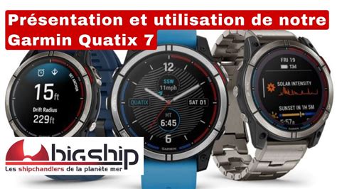 Présentation et utilisation de notre Garmin Quatix 7 YouTube