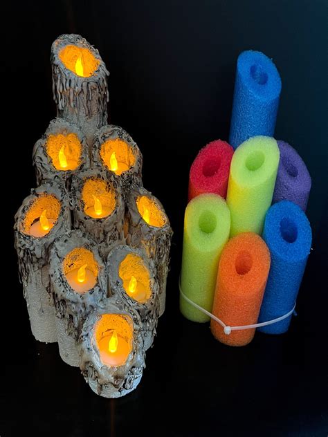 Pool Noodle Candles Artofit