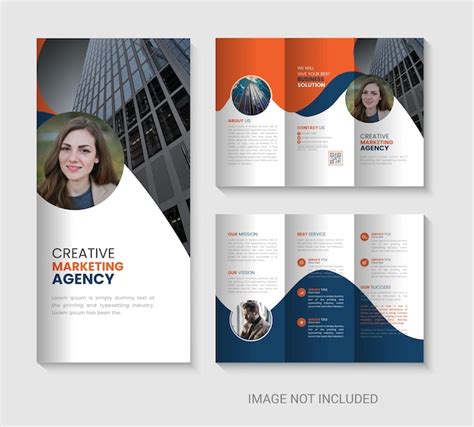 Premium Vector Trifold Brochure Template Design