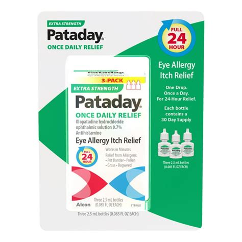 Pataday Extra Strength Once Daily Antihistamine Eye Drops 75 Ml