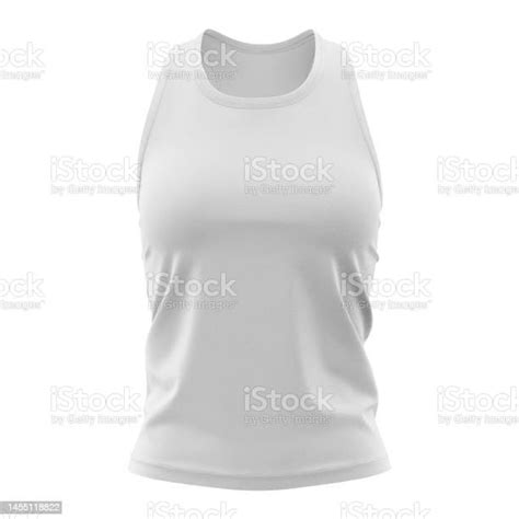 Womens Tank Top Mockup Front View Stock Illustration Download Image