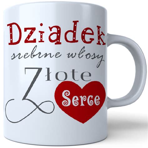 Kubek Ceramiczny Na Dzie Dziadka Super Dziadek Ml J W Bia Y