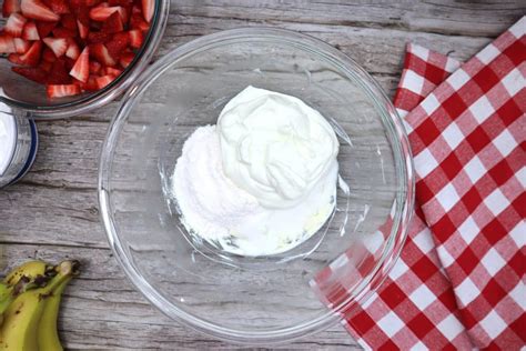 Strawberry Banana Cheesecake Salad Recipe The Freckled Cook