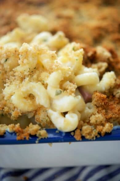 Fontina Mac and Cheese with Ham | Carrie’s Experimental Kitchen