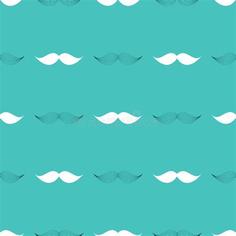 Bow Tie And Mustache Seamless Pattern Father S Day Background Vector Illustration Stock Vector