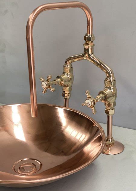 Copper Basin And Tap Set Handmade In Nz Ladybugs