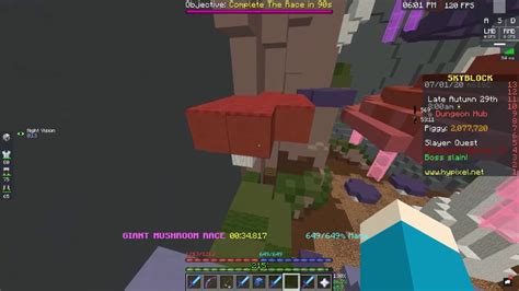 Hypixel Skyblock Dungeons Hub Parkour Tutorial Crystal Core Giant