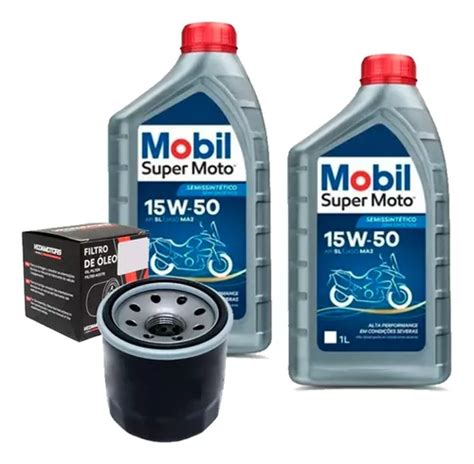 Kit Óleo Mobil 15w50 Filtro Óleo Bmw G310r G310gs G 310 Gs Frete grátis