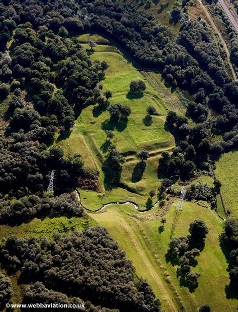 Rough Castle Roman Fort On The Antonine Wall From The Air Aerial