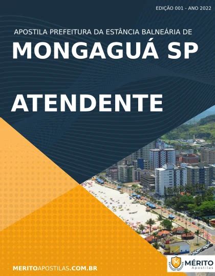 Apostila Atendente Concurso Mongagu Sp M Rito Apostilas