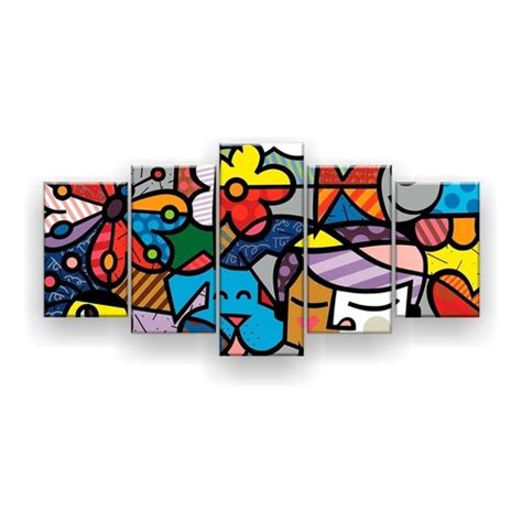 Quadro Decorativo Romero Britto Sala Quarto 3mm Shopee Brasil