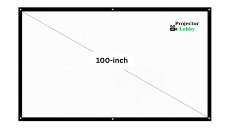 How Big Is A 100 Inch Projector Screen Exploring The Dimensions Techupedia