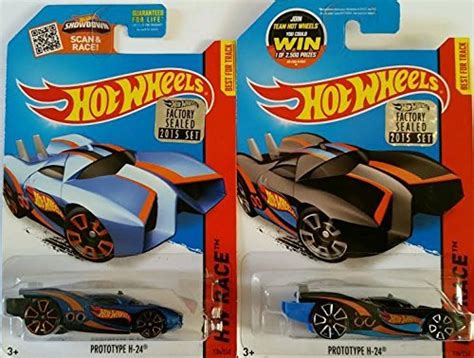 Hot Wheels Factory Sealed Set Exclusive Hw Race Prototype H Blue Black Complete Set