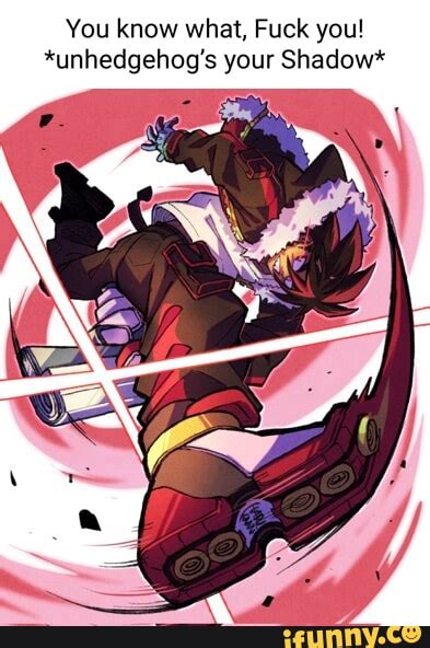 Artist Harukamiart You Know What Fuck You Unhedgehog S Your Shadow Ifunny