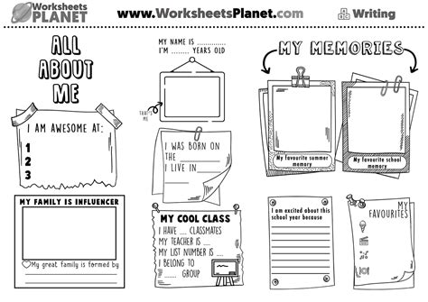 All About Me Worksheet By Lisas Learning Shop Tpt Worksheets Library