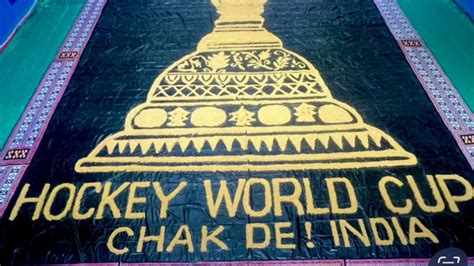 Hockey World Cup Sudarsan Creates Rice Husk Mosaic Art Of Trophy To