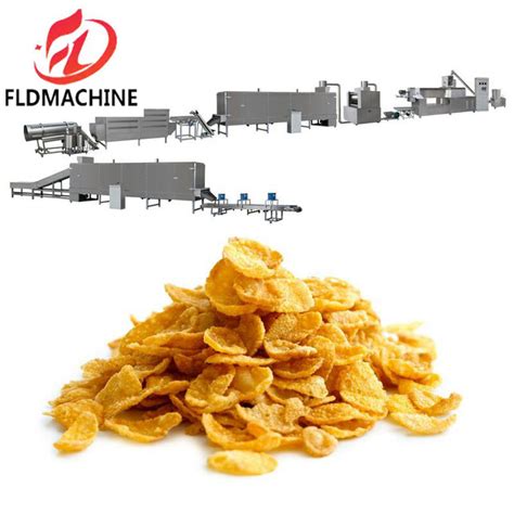 Cereal Corn Flakes Extruder Machine Corn Flake Manufacturer Line