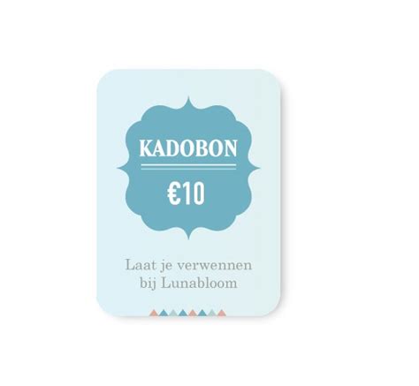 Kadobon 10 Euro Kadobonnen Aden Anais Lunabloom Online Baby En