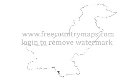 Outline maps of Pakistan : Vector and gif map for YouTube