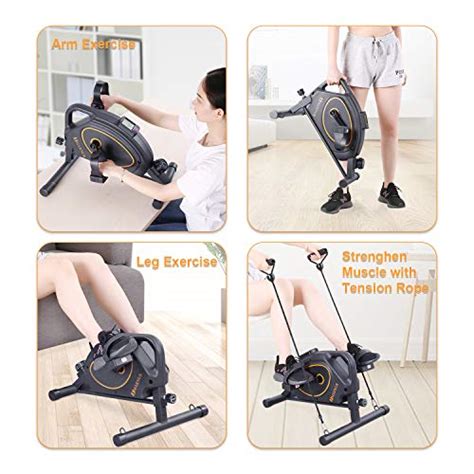 Marnur Mini Exercise Bike Under Desk Bikes Pedal Exerciser Home Office