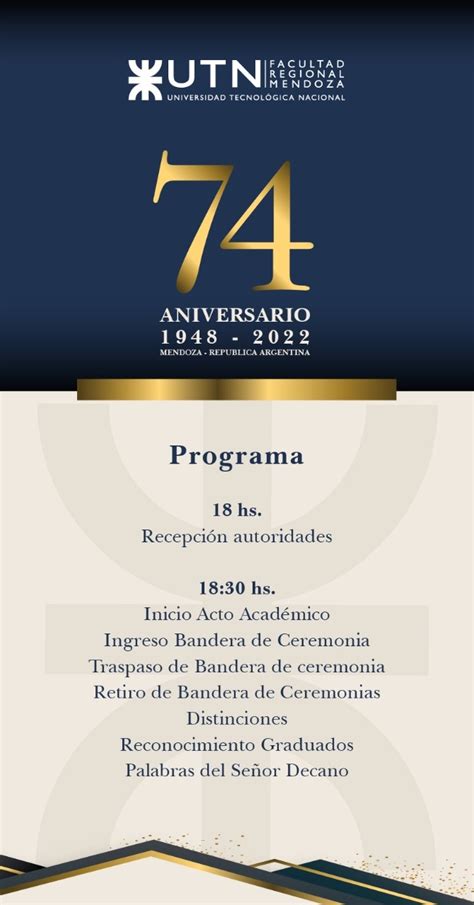 Acto en conmemoración al 74 aniversario de la UTN UTN Facultad