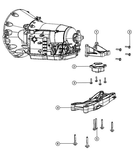 Dodge Challenger Mount Transmission Support Structural 04578061ag Chrysler Jeep Dodge