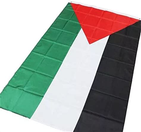 Bandera De Palestina 90 X 150 Cm Con Dos Ojales Metálicos Cuotas sin