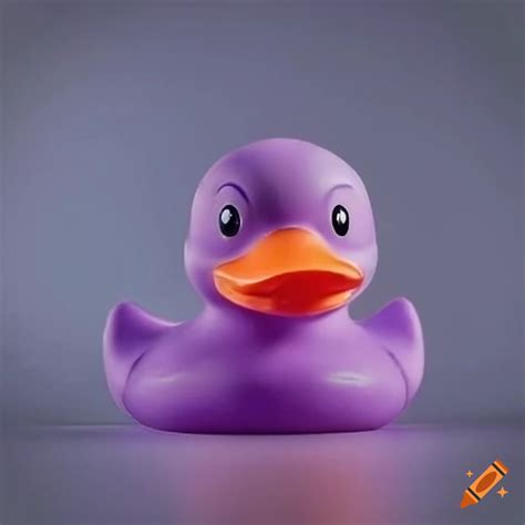 Front Facing Realistic Purple Rubber Duck On Craiyon