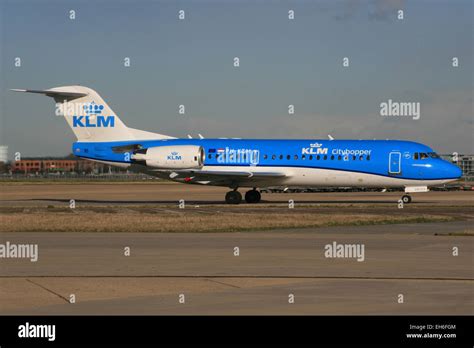 Klm City Hopper Fokker Stock Photo Alamy