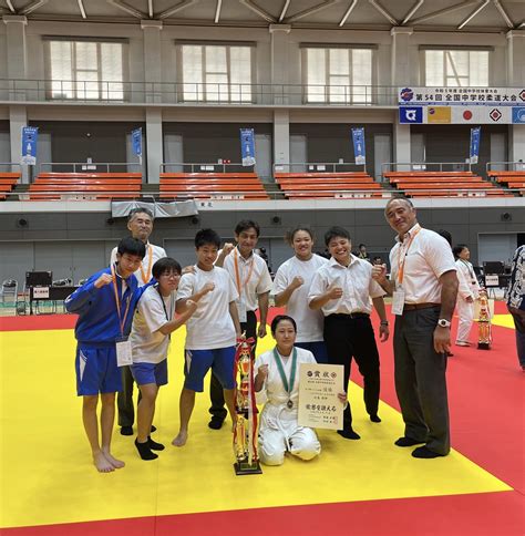 全国中学校柔道大会 徳島県 52kg 北島 侑紗 優勝 川野柔道塾 師範 川野 昭吾