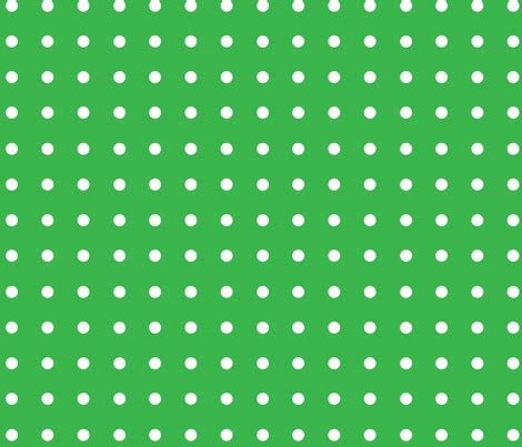 Polka Dots Green And White Fabric Maegank Spoonflower