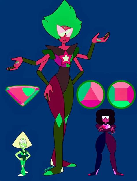 Anyolite Garnet and Peridot Fusion | Steven Universe Amino