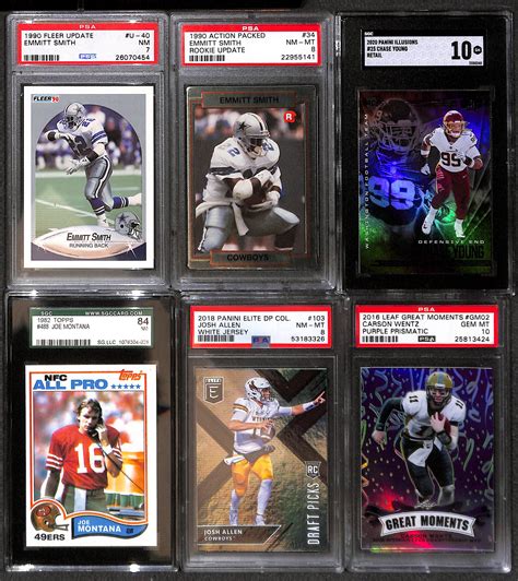 Lot Detail Lot Of 25 PSA And SGC Graded Football Cards W Marino