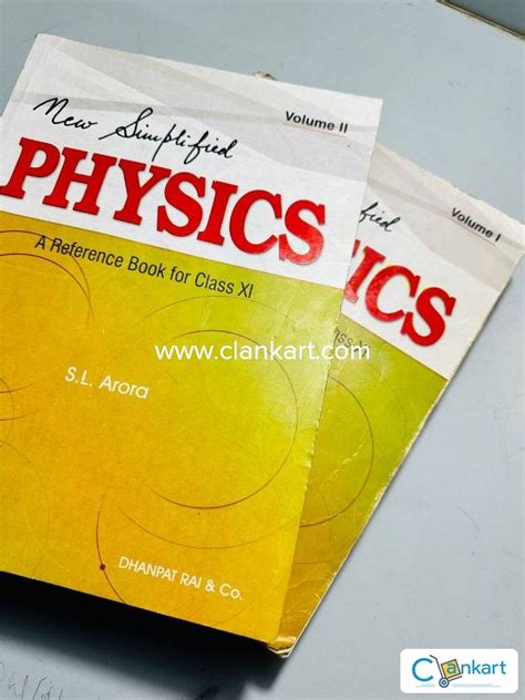 Buy Sl Arora New Simplified Physics Class Volume And Both Book