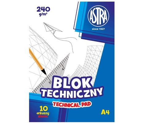 Blok Techniczny A Bia Y Sztuk Astra Sklep Empik