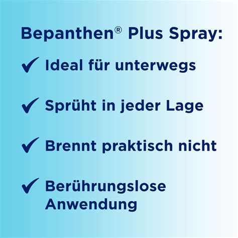 Bepanthen Plus Creme Bepanthen Plus Spray St Shop Apotheke